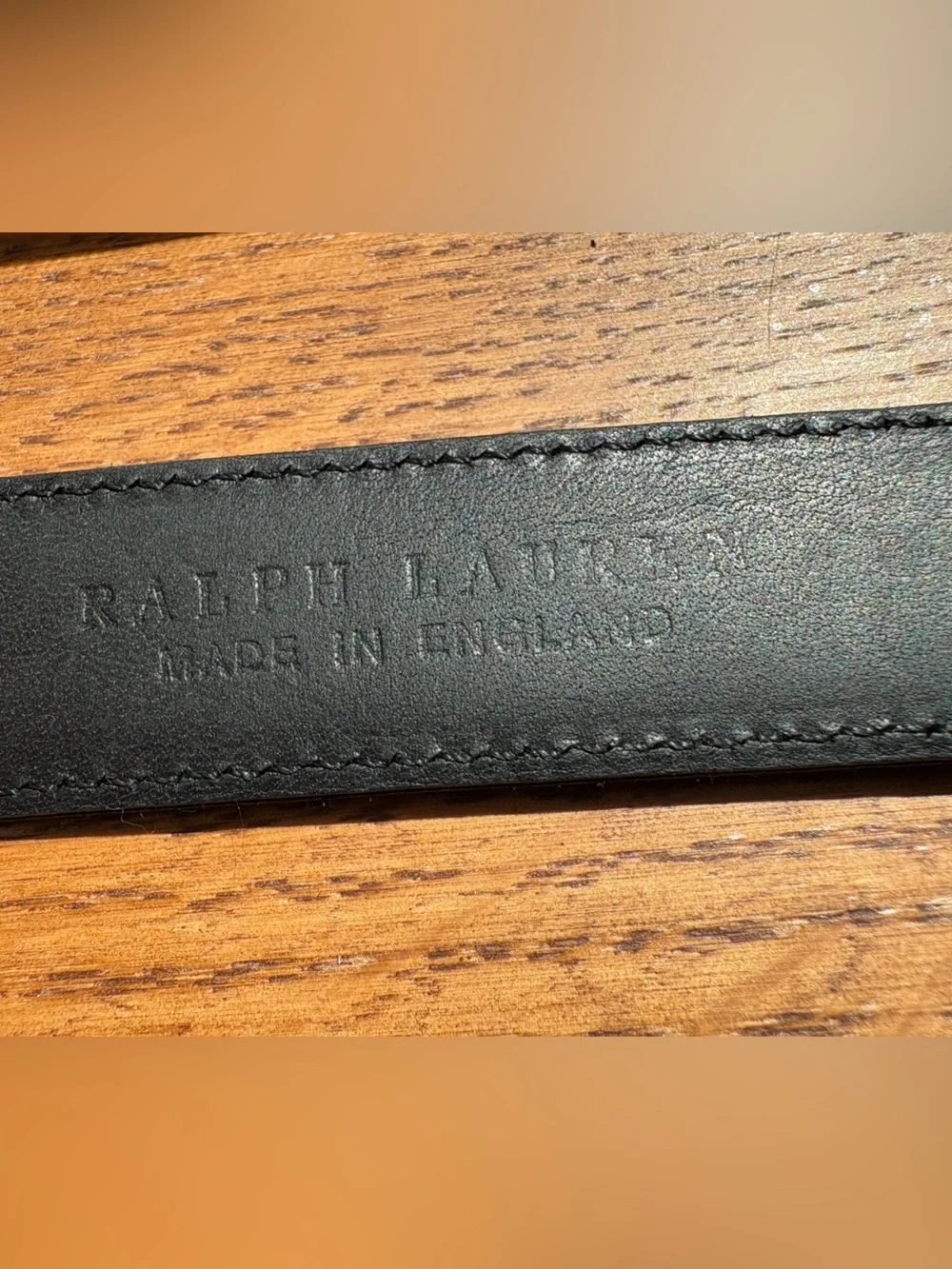 Vintage Ralph Lauren Patent Leather Belt Gold Toggle Equestrian England Designer